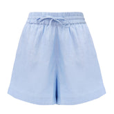 Blue Heavy Linen Shorts Perfect Days